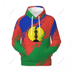 Unisex New Caledonia Flag Color Hoodie 3D Men Women Harajuku Sweatshirt Pullover Hoodies Polyester Casual