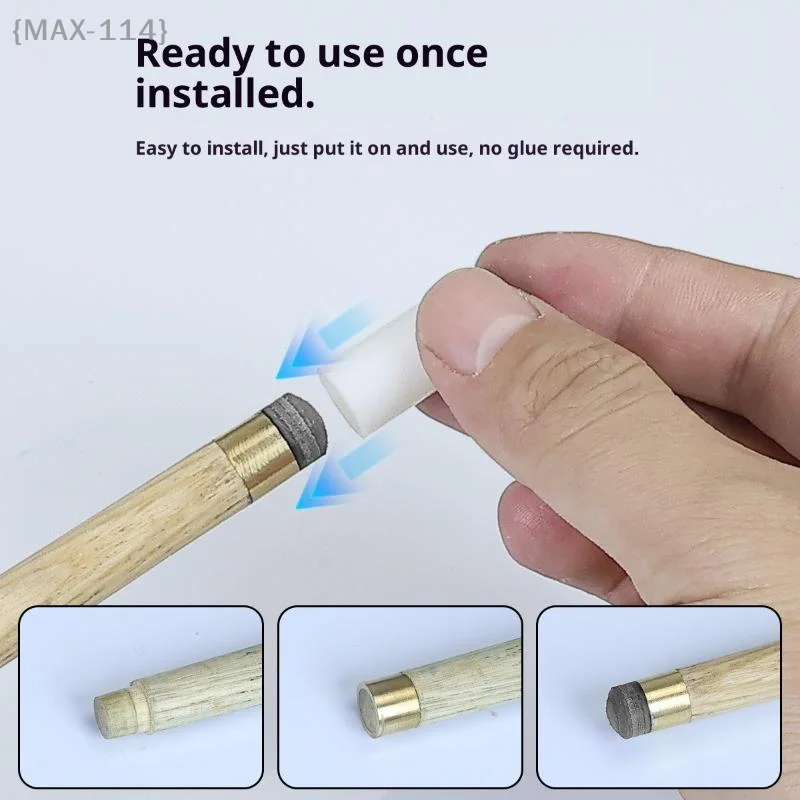 

【No】10 Pcs Billiard Cue Tip Protectors | 9-13mm Multi-Size Plastic Caps for Pool & Snooker Stick Maintenance