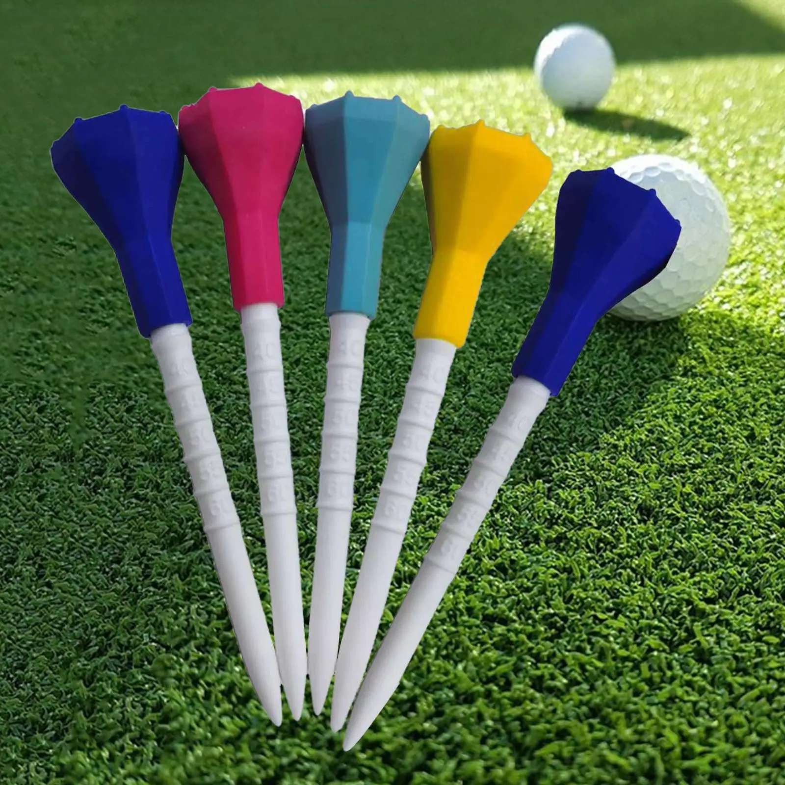 5x Durable Golf Tees Big Cup Rubber Cover Top Golf Tee Golf Practice Tool