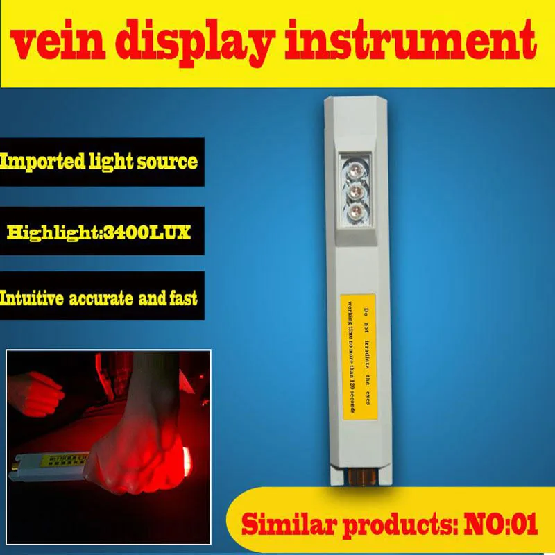 Infrared Vascular IV Vein Detector LED Lights Handheld Angiography Instrument Vein Display Imaging Medical Vein Finder EU Plug