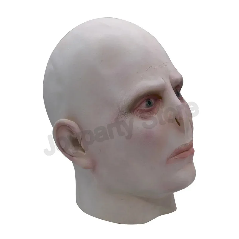 L2025l جديد فولدمورت لعب الأدوار قناع المدرسة السحرية توم مارفولو ريدل أغطية الرأس الرعب أصلع اللاتكس قناع هالوين قناع حفلة ماس