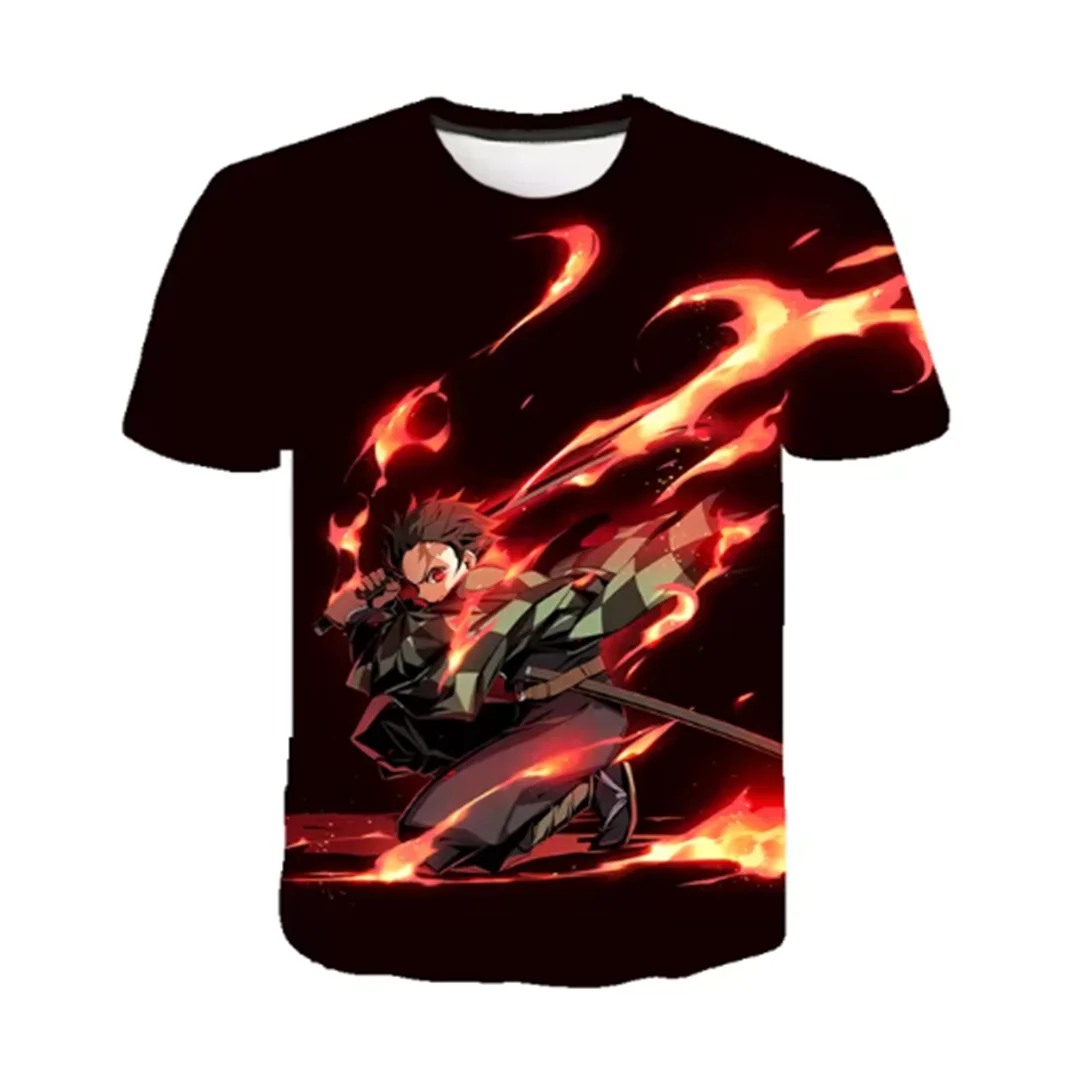 

НОВАЯ футболка с аниме «Убийца демонов», милый костюм Nezuko Kamado, унисекс, летняя уличная одежда большого размера с короткими рукавами, свободный топ moto