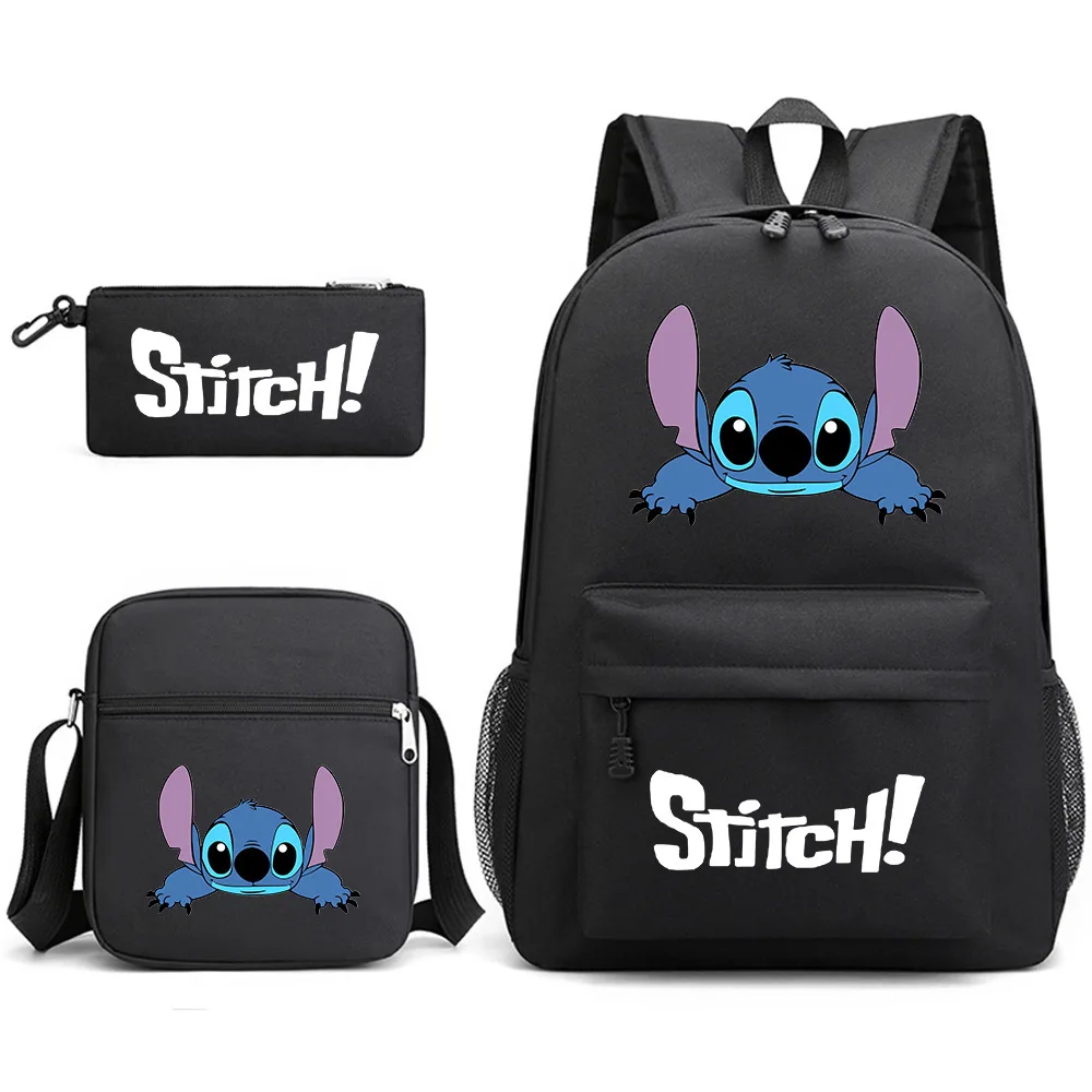 

HOT Stitch School Bag Casual Backpack Male and Female Student Backpack Printed Large Capacity Outdoor Backpack