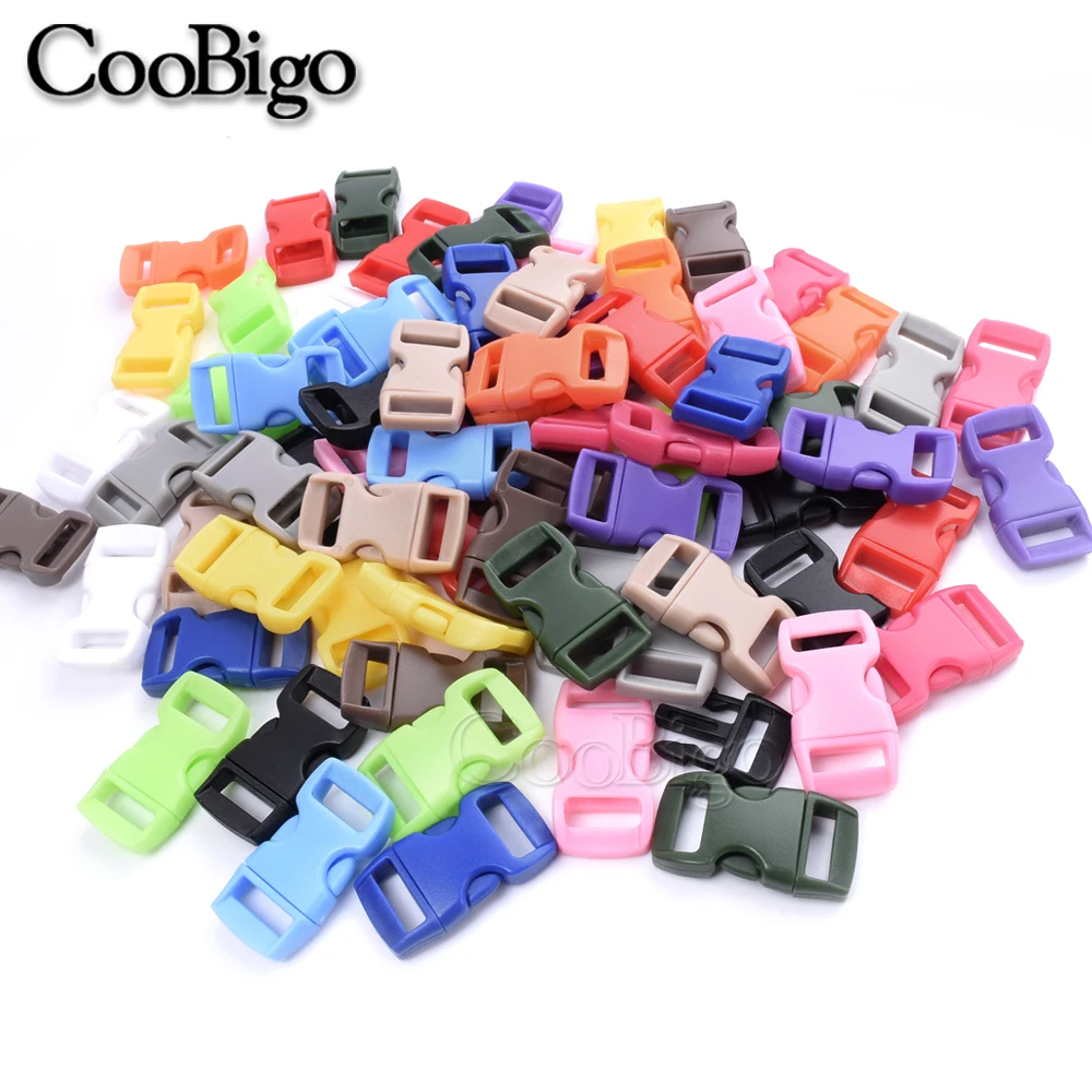 12 sztuk bransoletka Paracord klamra klip boczne klamry zwalniające do tworzenia biżuterii opaska sportowa na świeżym powietrzu DIY akcesoria rzemieślnicze 10mm