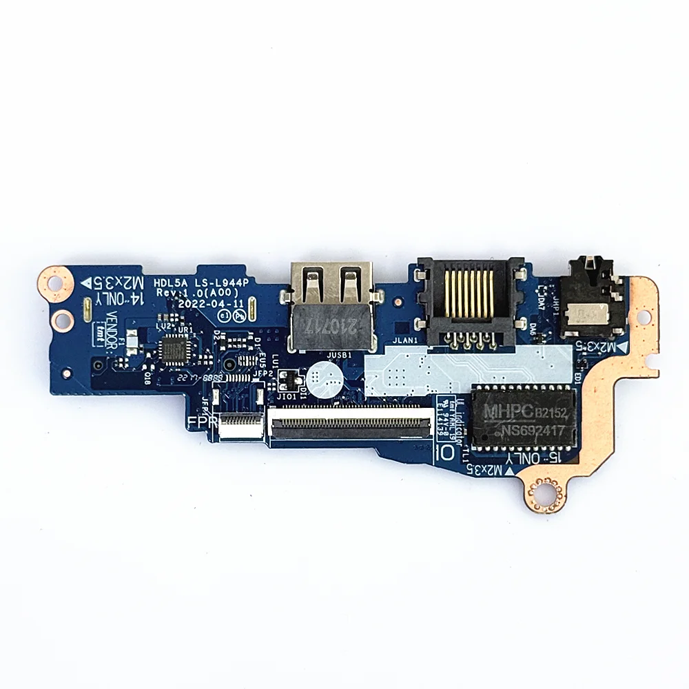 LS-L944P For Dell Vostro 3520 3525, botón de encendido, puerto USB, Audio WLAN, placa IO, 100%,