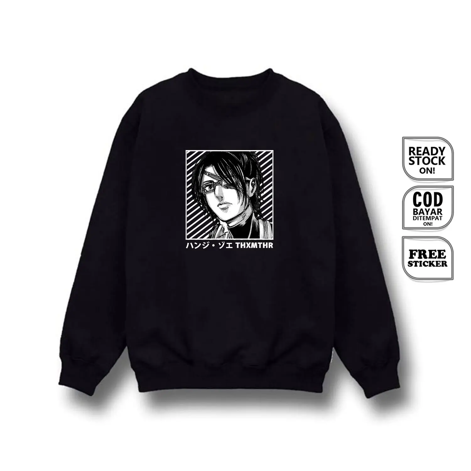 SWEATER CREWNECK HANGE ZOE SNK ATTACK ON TITAN SHINGEKI NO KYOJIN