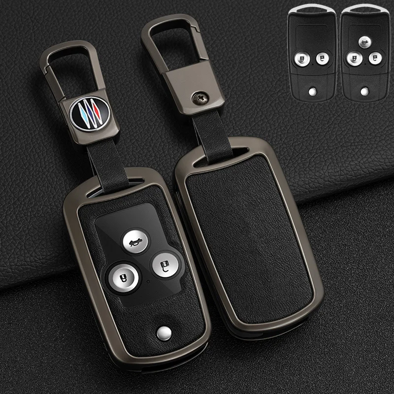 

Car Key Case Cover For Honda Civic Fit Accord CRV HRV Jazz Odyssey CRZ For Acura TL TSX ZDX RSX 2 3 Button Flip Remote Protector