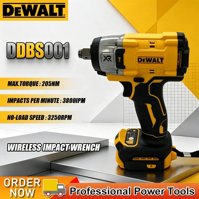 Dewalt Brushless Impact Wrench 3250RPM Cordless Electric Wrench 205N.m High Torque Power Repair Tool For Dewalt 20V Battery