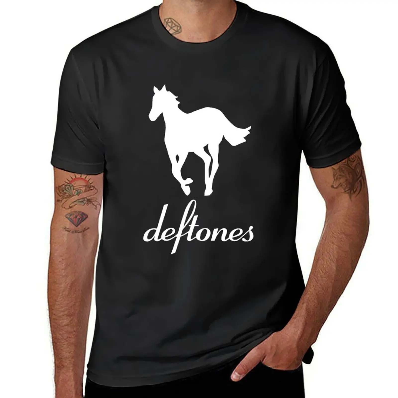 

White Pony Adrenaline Around The Diamond Eyes Ohms T-Shirt cute clothes vintage graphic tee street wear Men's t-shirt