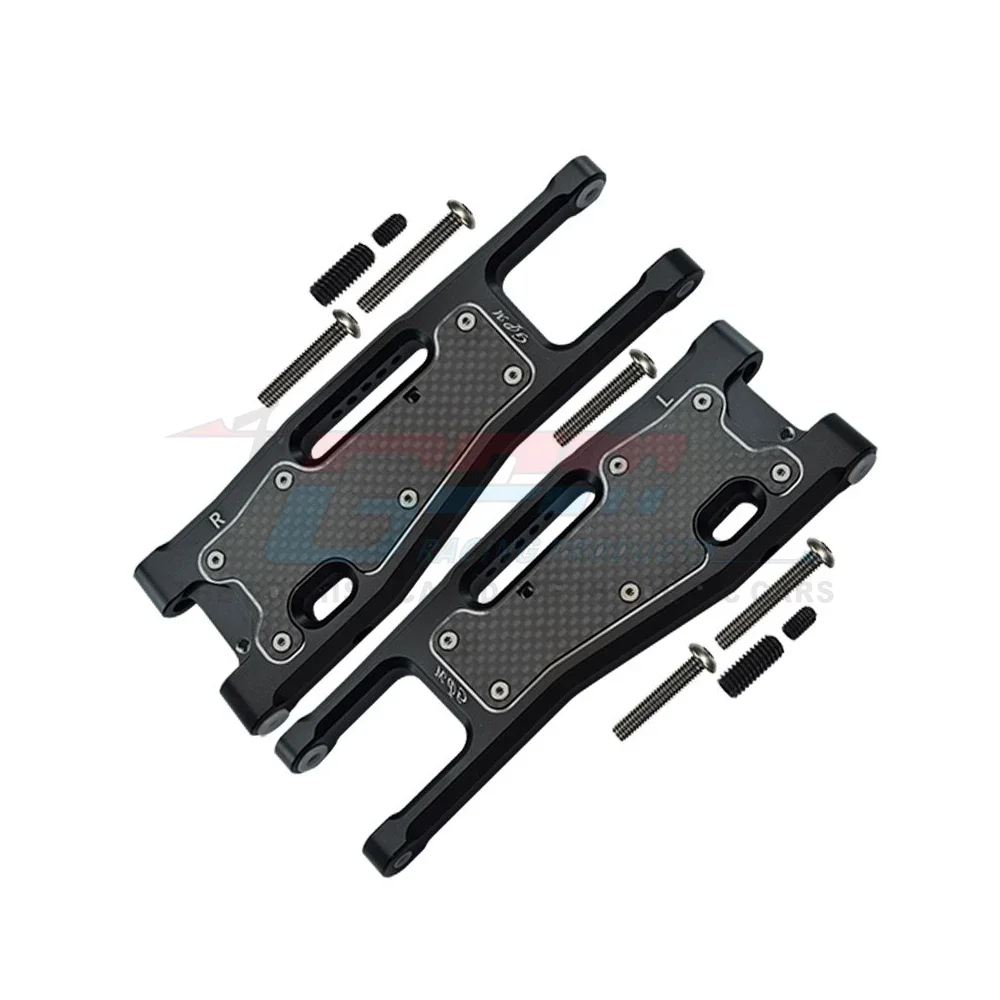 GPM Metal Carbon Fibre Front Lower Suspension Arm 9530 9531 9633 for Traxxas 1/8 Sledge 4WD Monster Truck 95076-4 Upgrade Parts