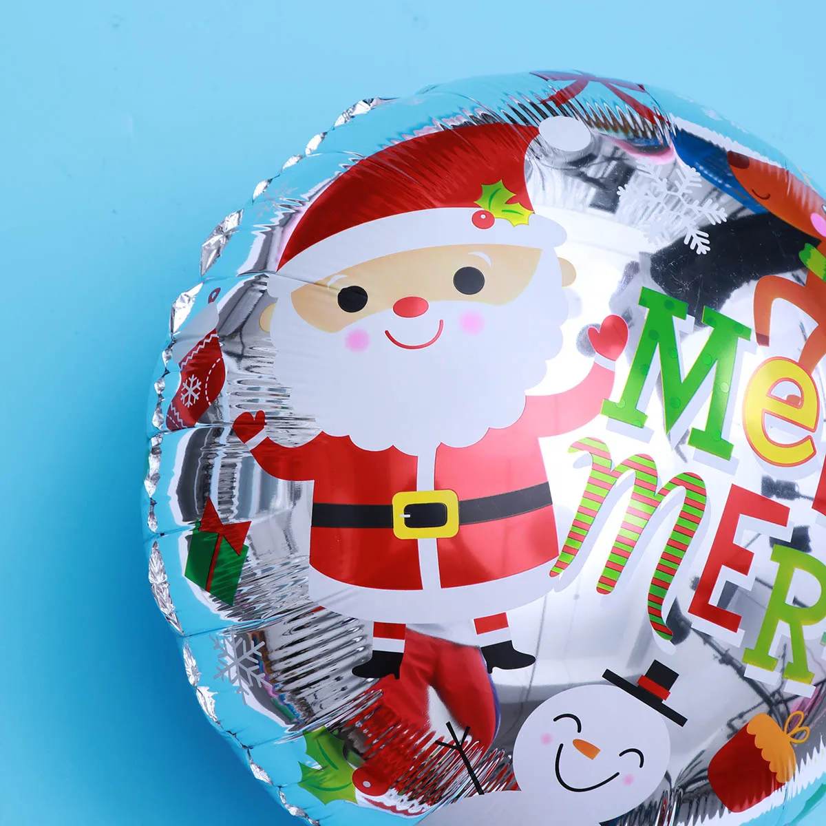 

10Pcs Aluminum Foil Balloons 18inch Round Shape Christmas Party Decoration Reusable Foil Latex Balloon Photo Props
