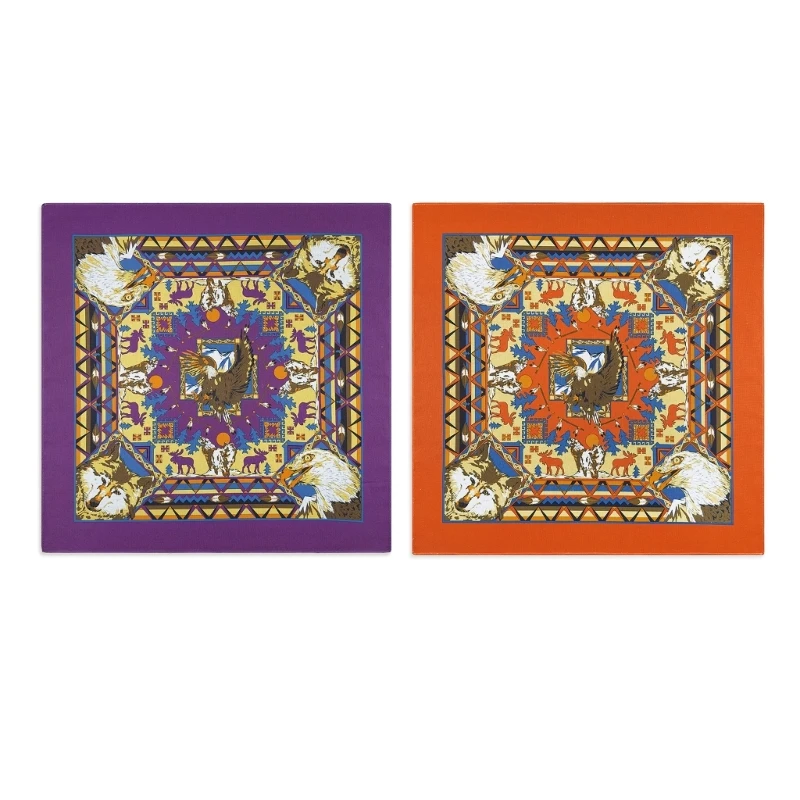 

Versatiles Square Headscarf Outdoor Activity Square Head Scarf Retros Styles Handkerchief for Fitness and Beach Outings