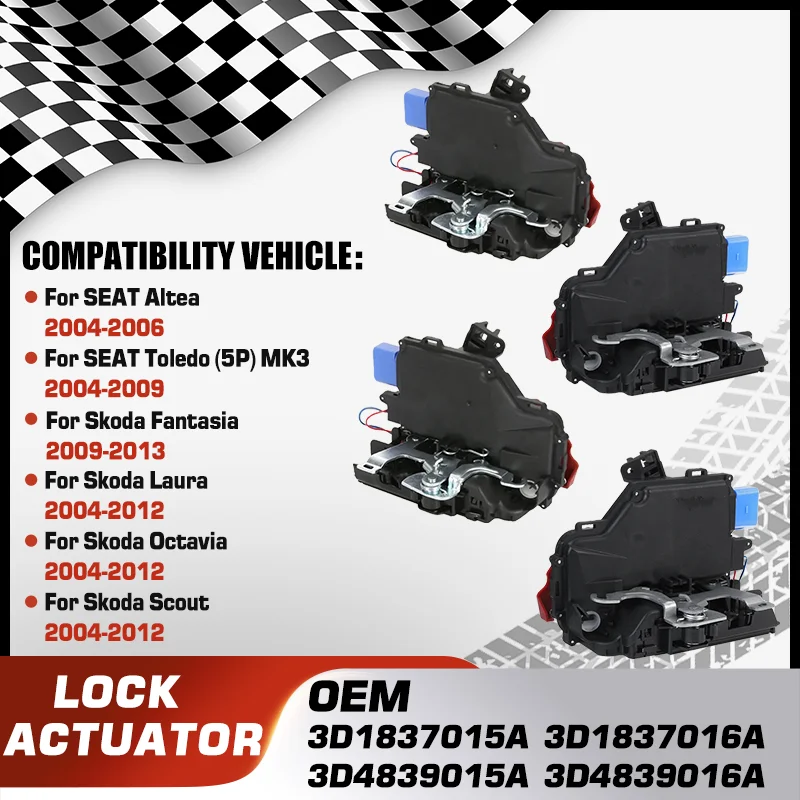 

Door Lock Actuator Latch Locker For SEAT Altea SEAT Altea XL SEAT Toledo Skoda Fantasia Skoda Laura Skoda Octavia Skoda Scout