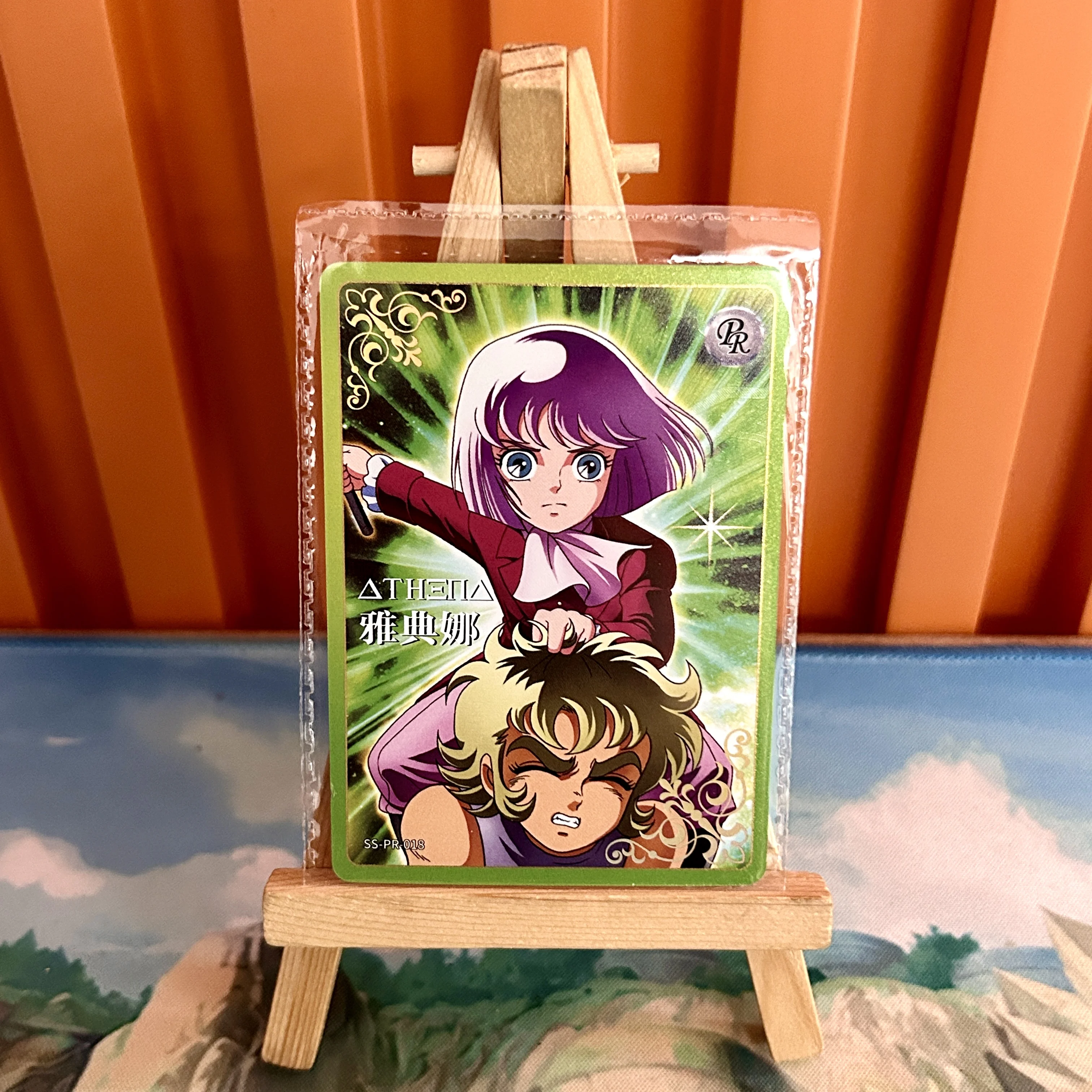 KAYOU New Saint Seiya PR QR Card Anime Rare PR Collection Card Japanese Anime Kids Toys Athena Pegasus Poseidon Kids Toy Gift