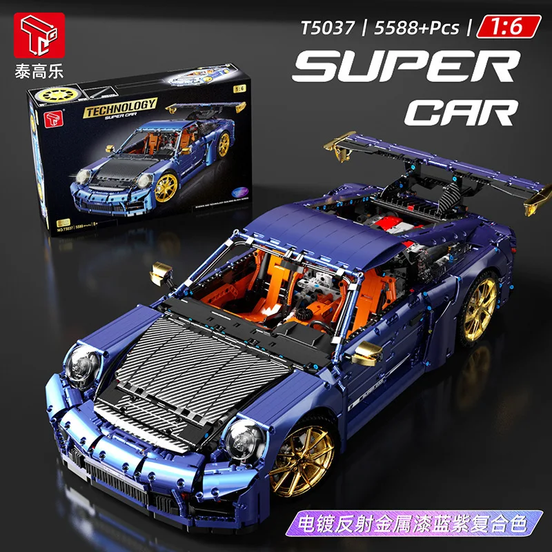 TGL T5037 Technical Super Car Model Brick City Racing Series Child Assembly Toys Building Blocks Gift For Boys 5588PCS