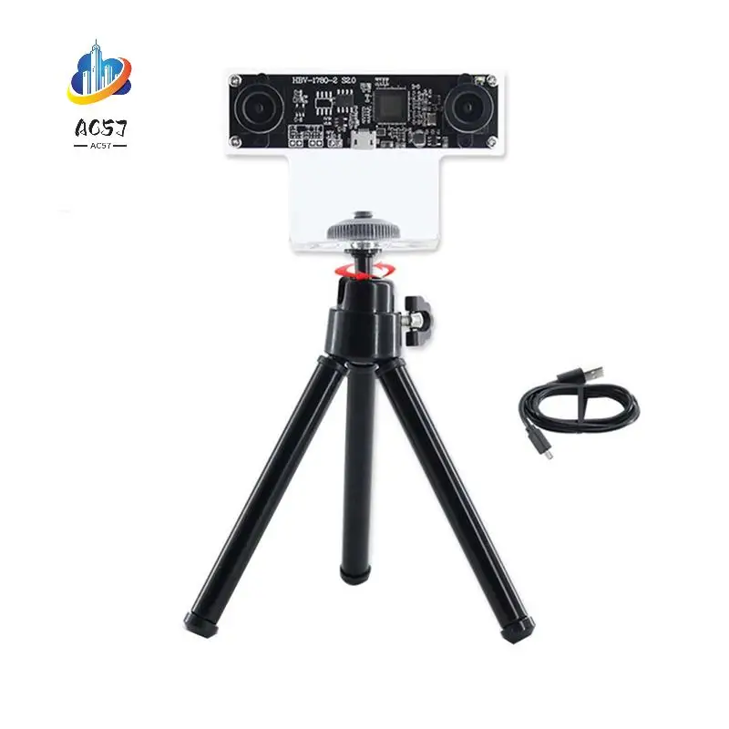 AC57-72 Degree Camera Module OV9732 1MP 3.6Mm Dual Camera Manual Focus With Shell+Tripod For Winxp/7/8/10 Linux/Android