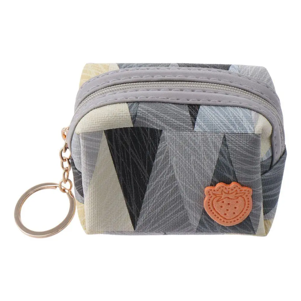 

Durable PU Money Coin Purse Waterproof with Key Ring Credit Card Holoder Wear-resistant Wallet Money Bag Male Female