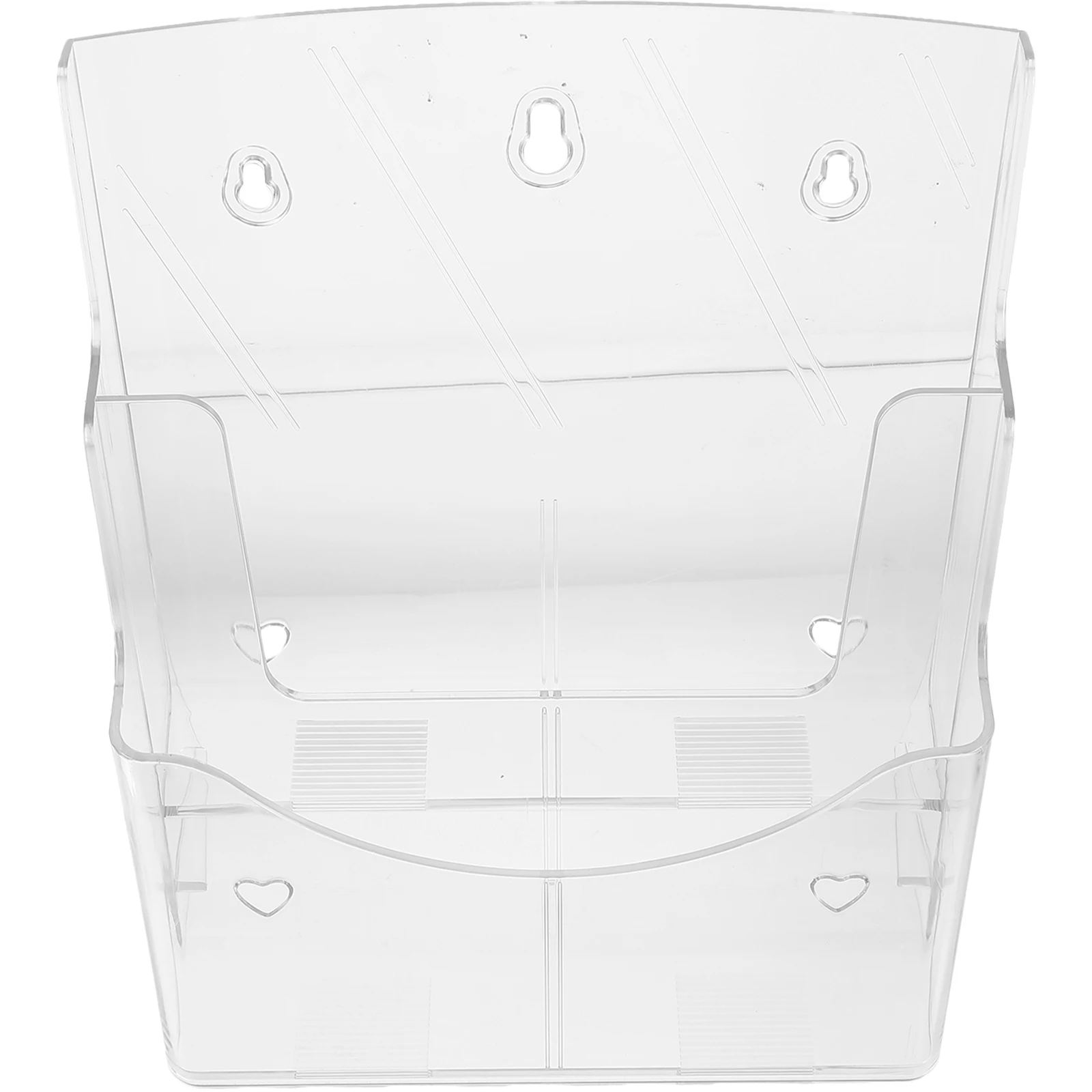 

Clear A4 Pamphlet Holder Free Standing Literature Stand Desk File Folder Storage Rack Card Display for Office and Retail