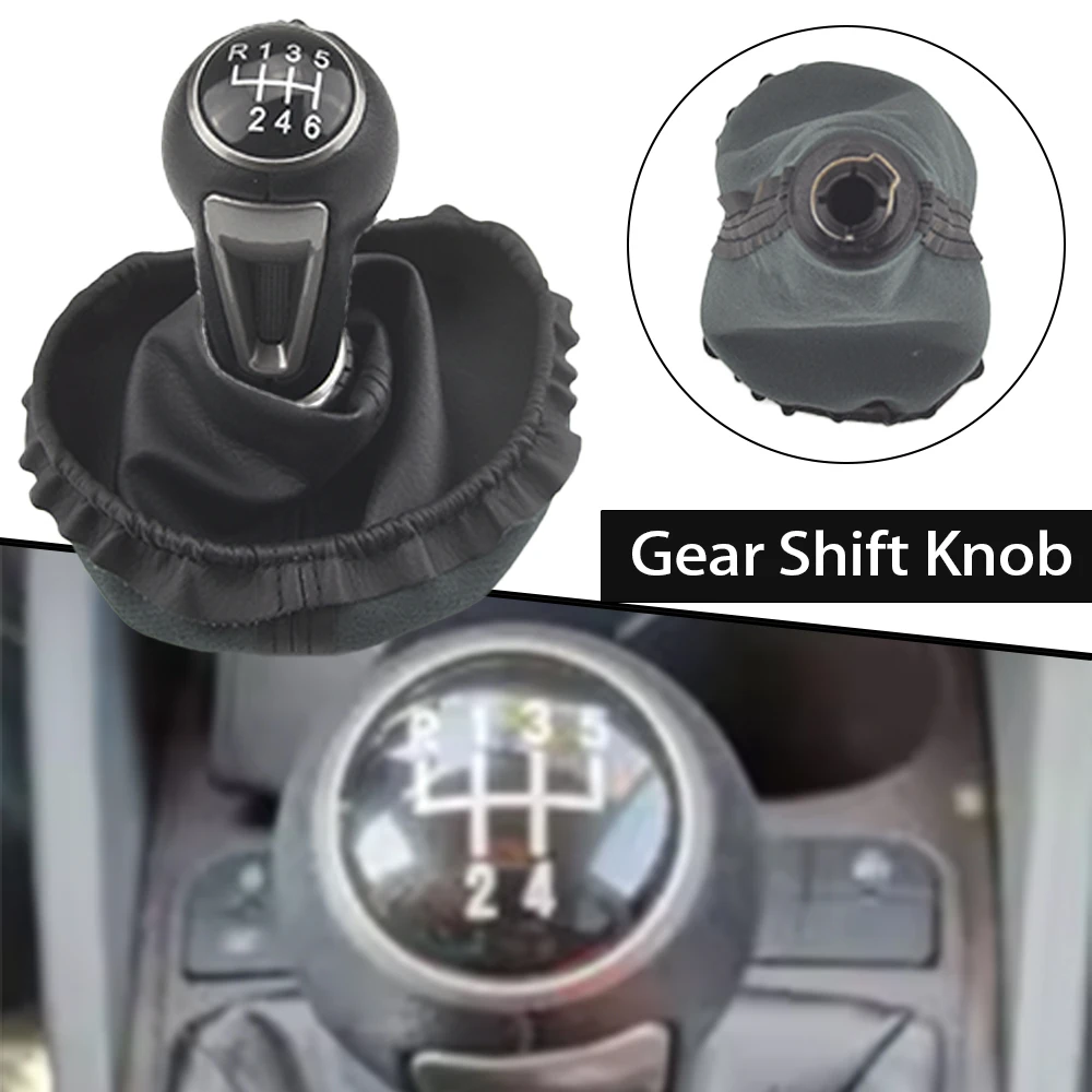 Für SEAT IBIZA IV Neue Manuelle 5 6 Gang Auto Schaltknauf Schaltknauf Hebel HandBall Mit PU Leder Gamasche Boot Abdeckung