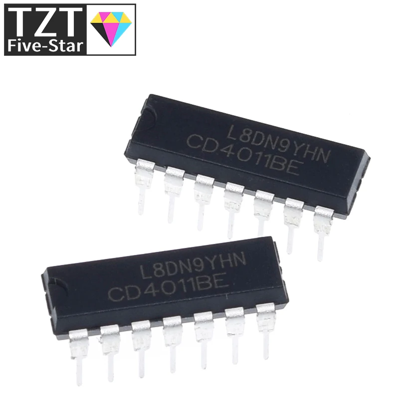 TZT 10/30PCS Voltage Regulation Module CD4011BE CD4011 4011BE