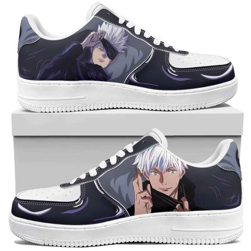 أحذية رياضية Jujutsu Kaisen Gojo Anime لكرة السلة للجنسين، أحذية كاجوال مخصصة عالية الجودة هدية عيد ميلاد #3