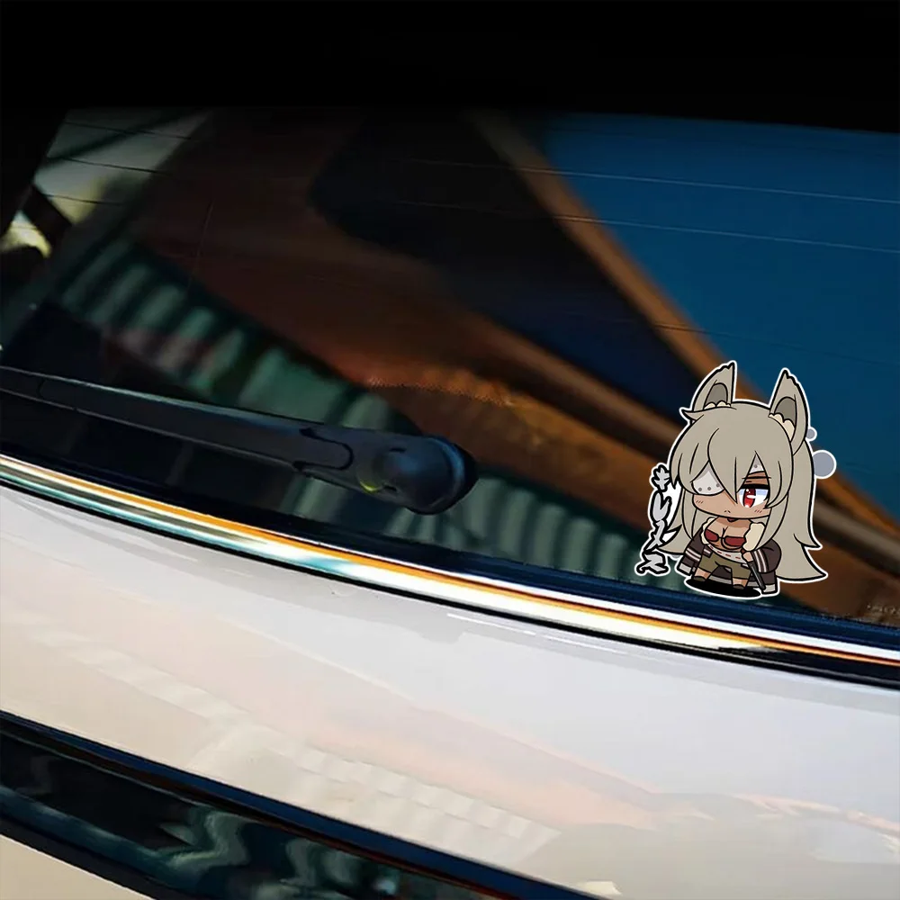 Kawaii Girenu Car Sticker, Mushoku Tensei Jobless Reincarnation Cartoon Girls Waterproof Decal Suitable for Moto,Laptop,Suitcase
