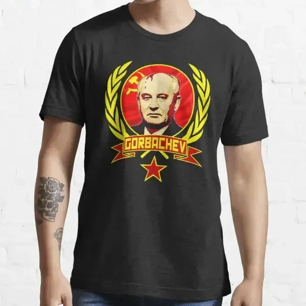 Russia Forever Gorbachev Tshirt Soviet Union Remembering Mikhail Gorbachev Printed T-shirt Tops Women Men Casual O-neck Unisex