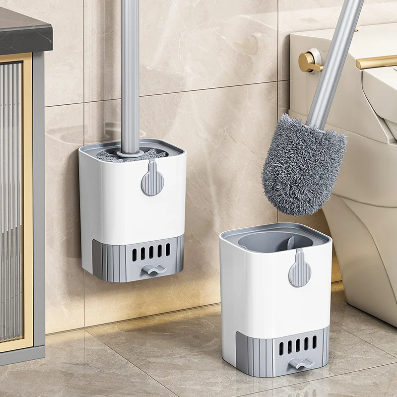 日焼け止めスリーブカバー-トイレブラシ-壁掛け式バスルームアクセサリー-死角なし-排水口掃除ブラシ-トイレ用品