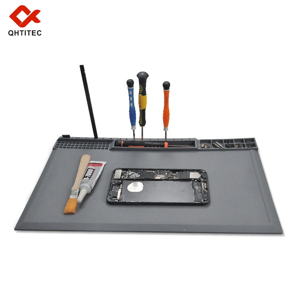 JCD Tappetino per saldatura in silicone ESD antistatico Isolamento termico Scheda madre Elettronica Riparazione telefono Manutenzione Piattaforma di lavoro Pad