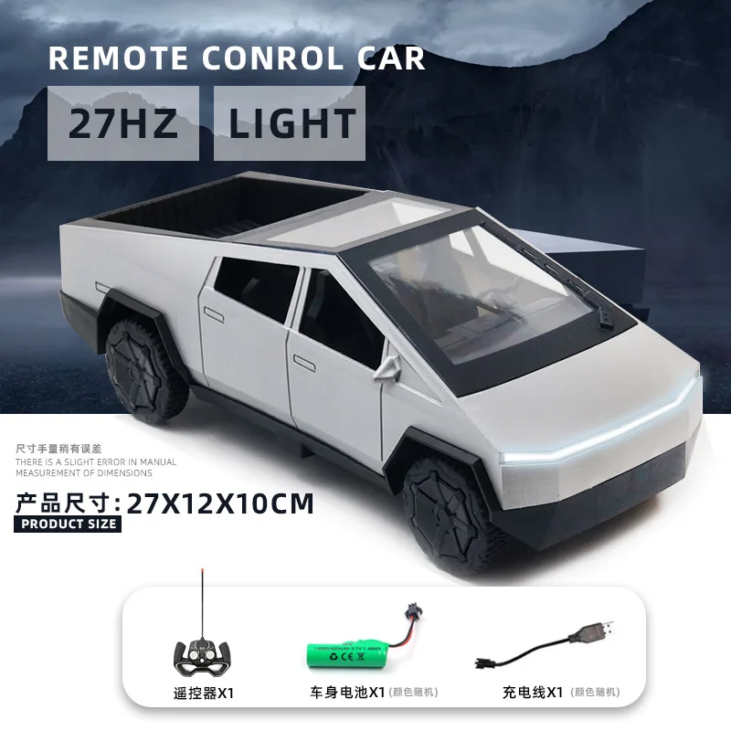 Nuevo coche de Control remoto con camioneta cibernética de simulación de Color metálico, coche de policía de autobús de juguete, nuevos regalos de cumpleaños para niños