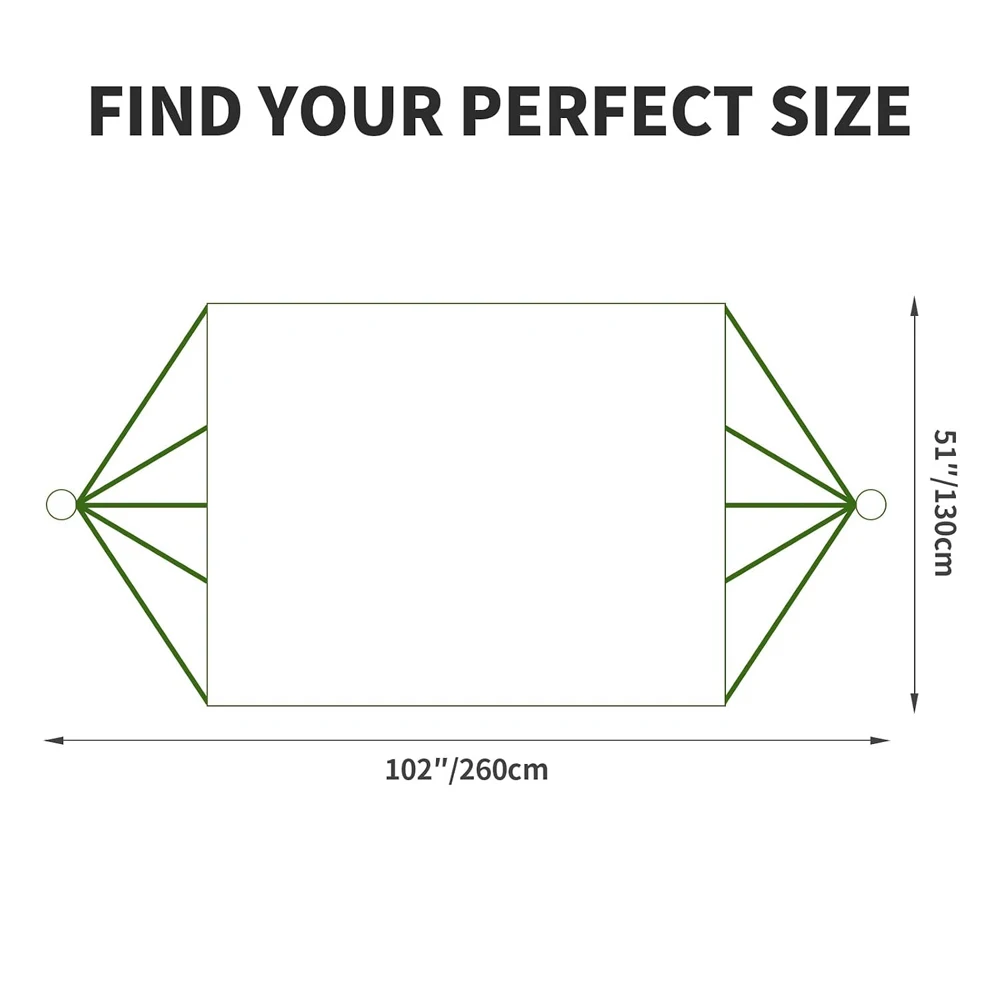 Wire mesh hammock, outdoor camping swing, green breathable nylon mesh hammock, portable hammock with storage bag
