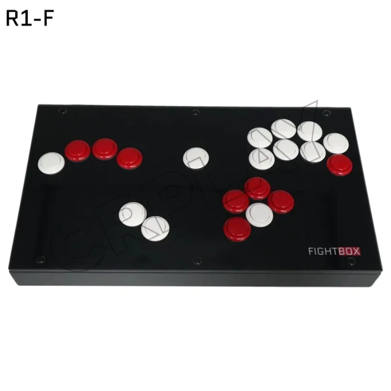 FightBox R1-F SANWA Button Hitbox Stye for Super Smash Brother Game Fit Stick Controller with Cable for PC/Switch/GameCube