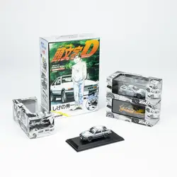 KYOSHO 1/64 Initial D Comic edtion 3 cars set AE86 RX7 Die-cast Alloy Car Model Collection Display Gift