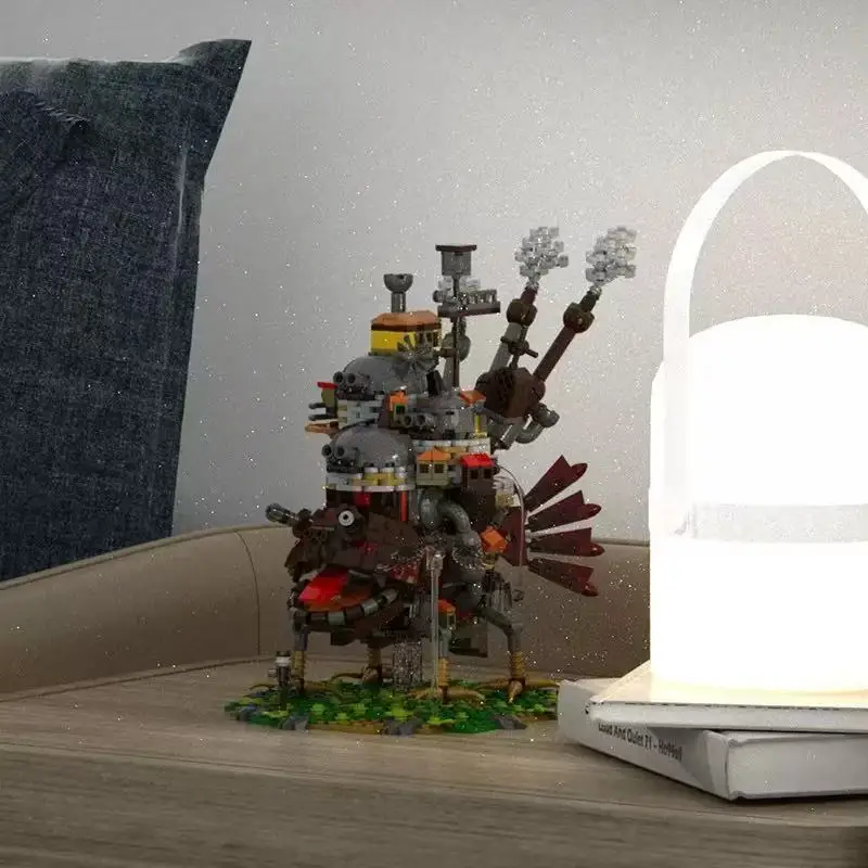 هدايا لعبة عطلة الأطفال DIY، مجموعة نماذج كابينة القلعة المتنقلة من سلسلة الشارع، هدايا مكعبات البناء، زخارف سطح المكتب