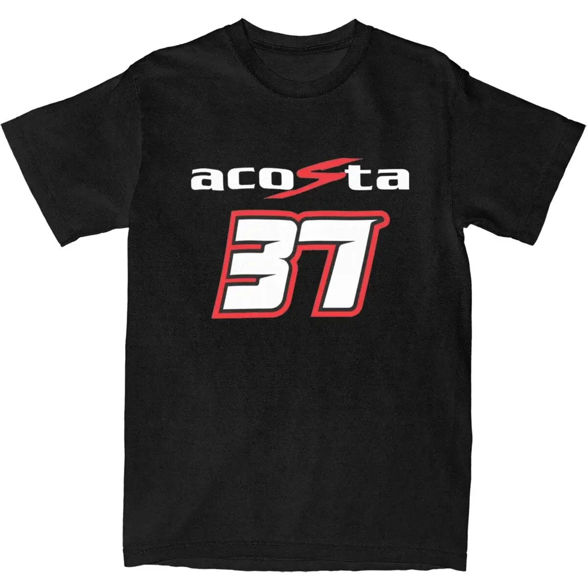 Cool Tshirt for Adult Summer Y2K Funny Casual Short Sleeve Tees Streetwear T Shirt Pedro Acosta Number 37 100% Cotton Hot man