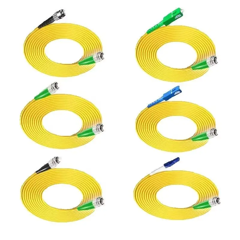 

Optical Fiber Patch Cord 9/125 652D Simplex SC/APC FC/APC LC/APC To UPC LC FC SC Pigtail FTTH CATV Optic Patch Cord Cable 1m-40m