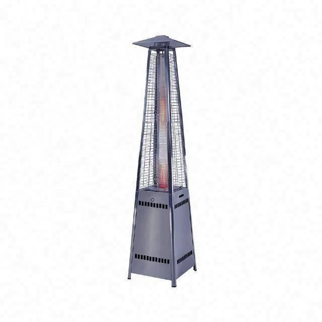 European Style Outdoor Patio Pyramid Infrared Automatic Flame Gas Heater Stove