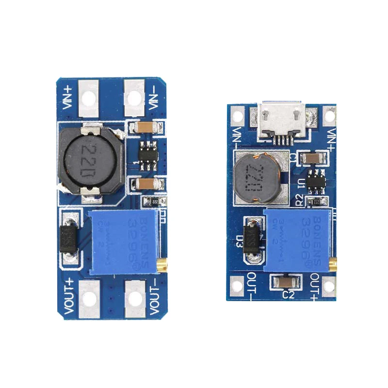 2A Boost Board DC-DC Boost Module MT3608 Step-up Board Type C For Car/Power Bank/High Power Conversion Power Module Output 28V