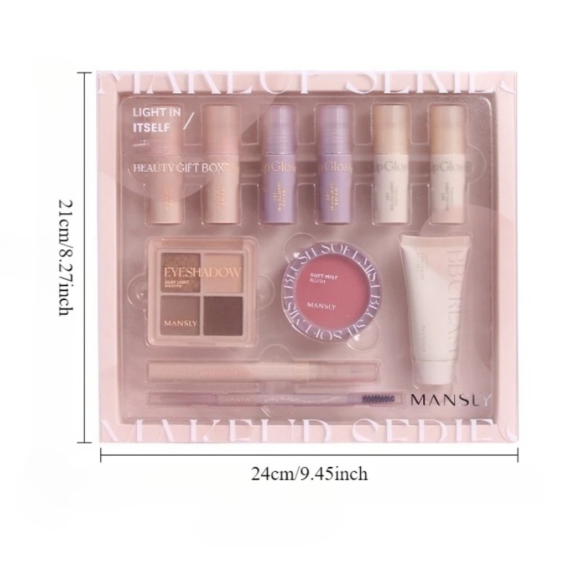 11-Piece Makeup Set - All-In-One Beginner-Friendly Makeup Gift Set