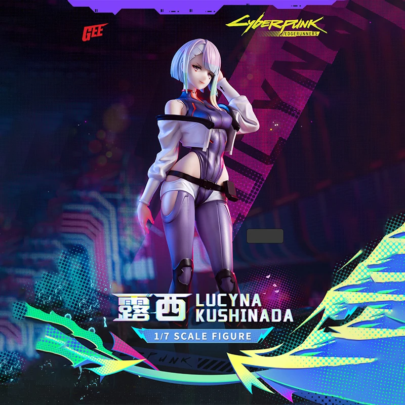 

New Genuine 1/7 Animester Anime Edgerunners Lucy Desktop Handmade Model Toys Collection Doll Decoration Birthday Gifts