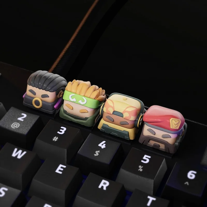 Valorant Game Peripheral Keycaps Customized Keycaps Mechanical Keyboards Personalized Originality Keycaps Holiday Gifts