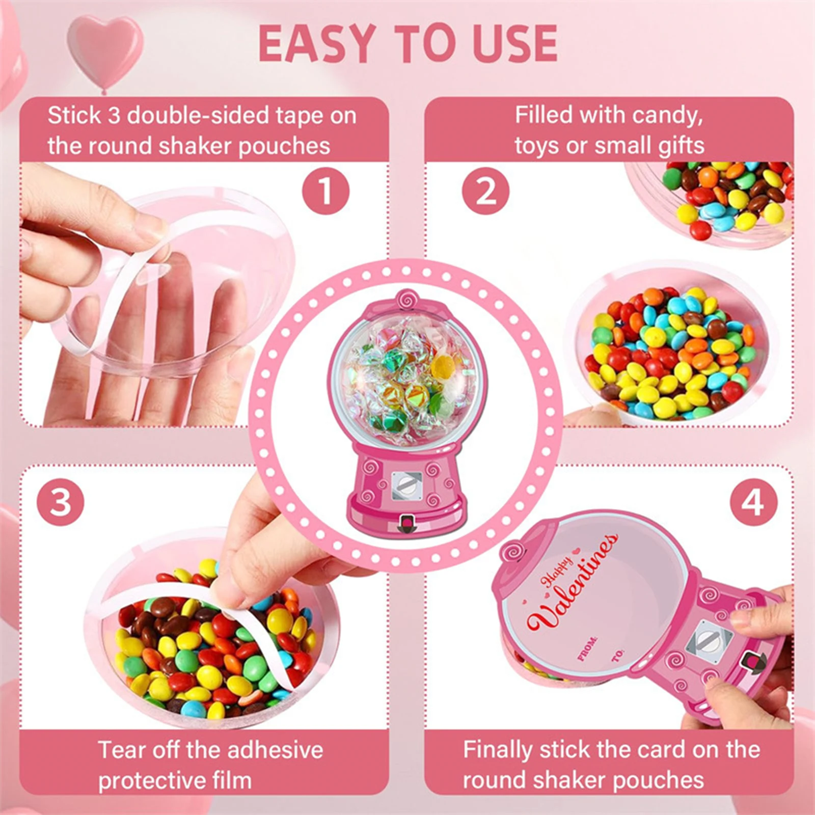 18/36 Pack Valentine Candy Hol - огляд і ціна Bubble Gum Machine