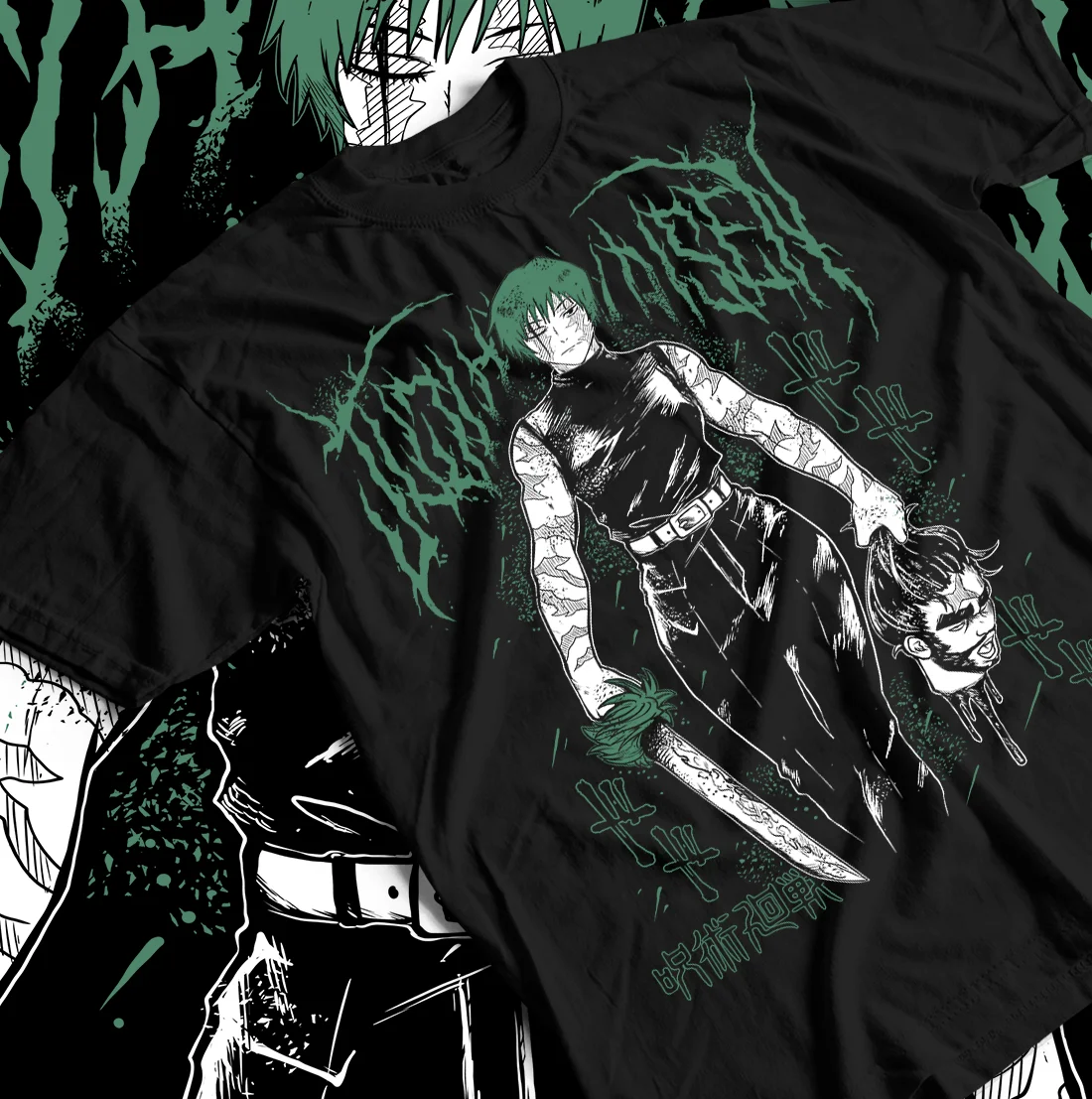 2026 Sommer Jujutsu Kaisen Anime Maki Zenin Locker geschnittenes Kurzarm-T-Shirt aus reiner Baumwolle für Kinder, Unisex, lässig, Y2K-Stil