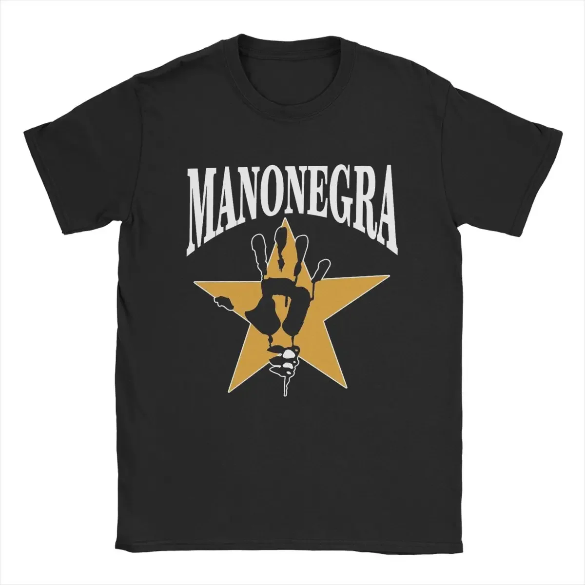 Mano Negra King Of Bongo Meme Men T Shirts Leisure Tees Short Sleeve Round Neck T-Shirts 100% Cotton Plus Size Tops