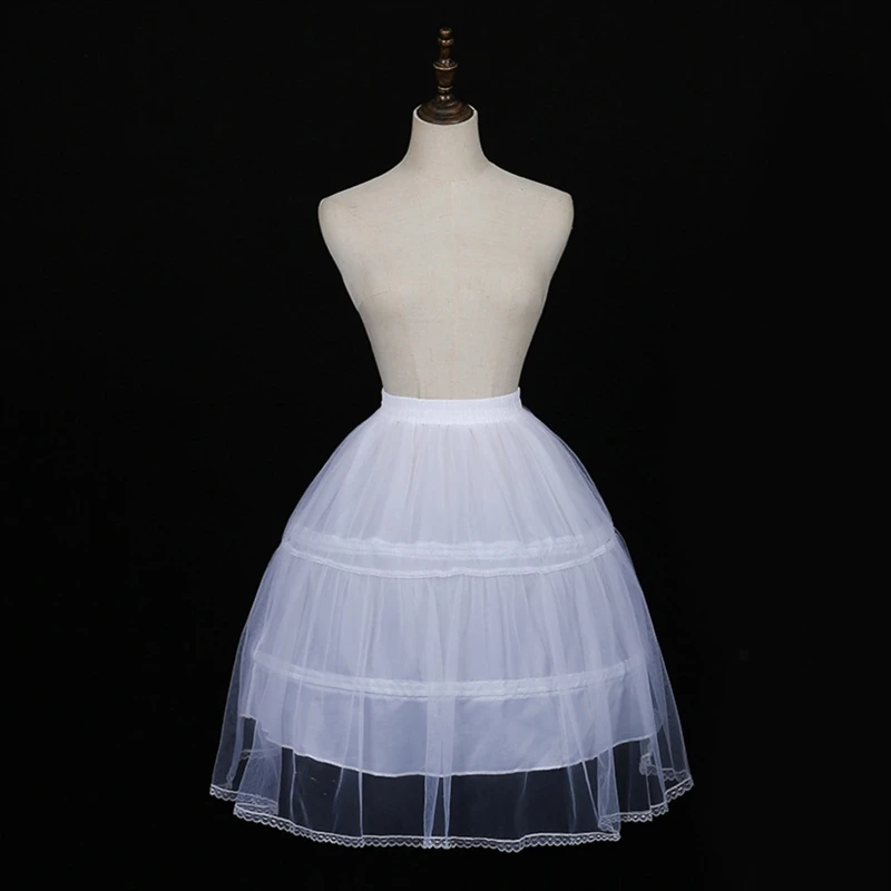 Petticoat crinoline curto metade desliza acessórios casamento 19.7 polegadas branco hoop saia do vintage underskirt para meninas femininas