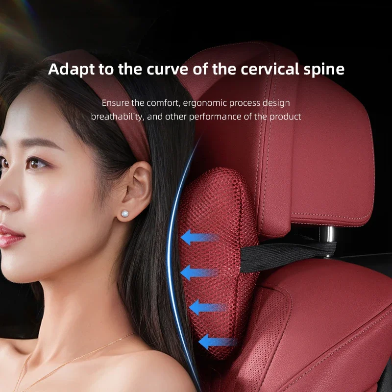 Hub Caps 1Pcs Car Summer Seat Ice Silk Headrest And Lumbar Support Accessory ForAlfa Romeo 156 159 147 4C 8C 166 Giulia Giuliett