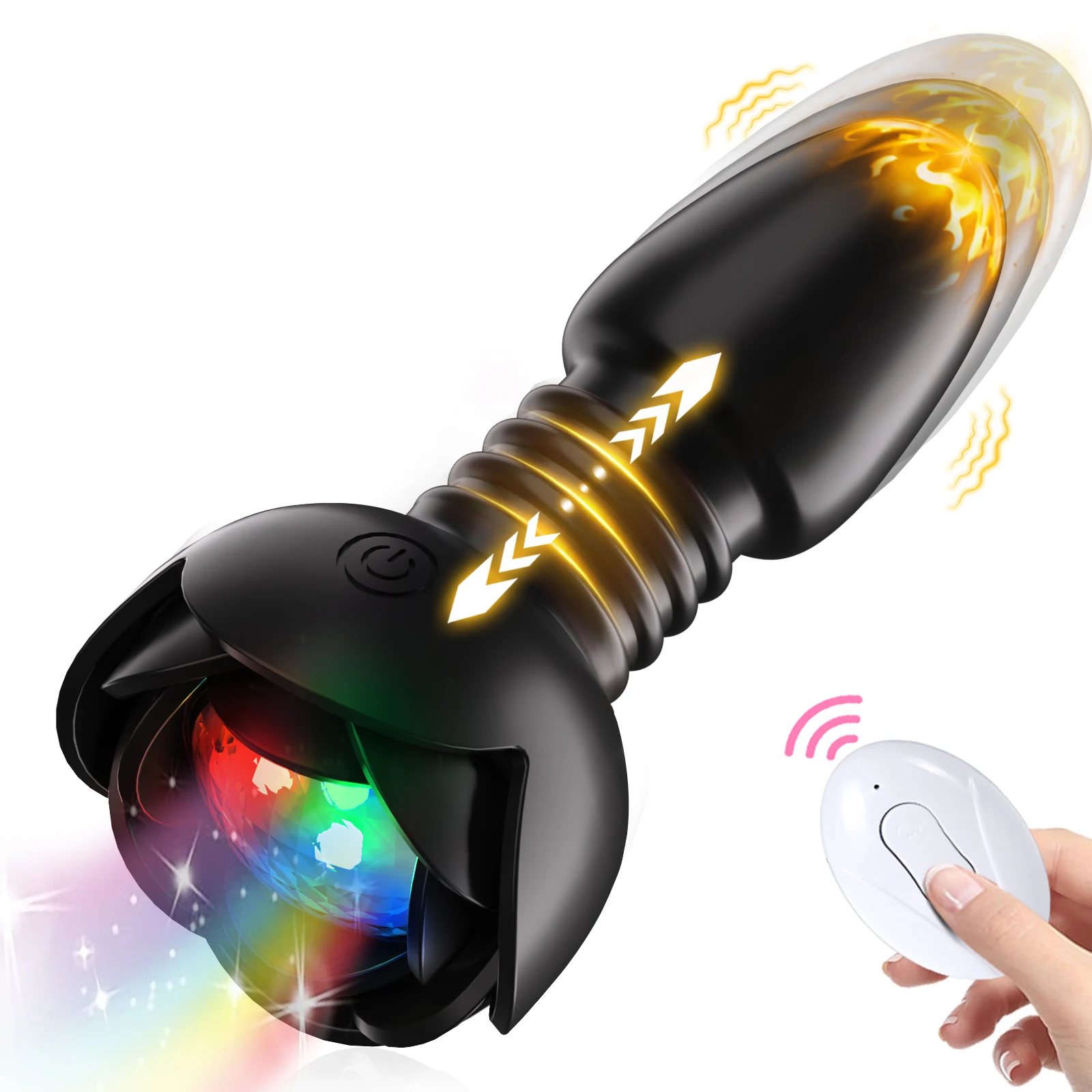 Telescopic Anal Butt Plug Vibrator Wireless Remote Prostate Massager Female Vagina Masturbator for Adult Sex Toys for Women Men