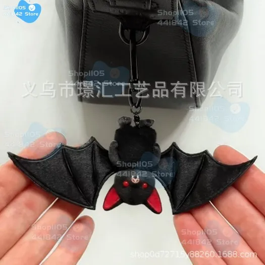 

Halloween Goth Bat Keychain Cute Black Bat Charm for Party Decor