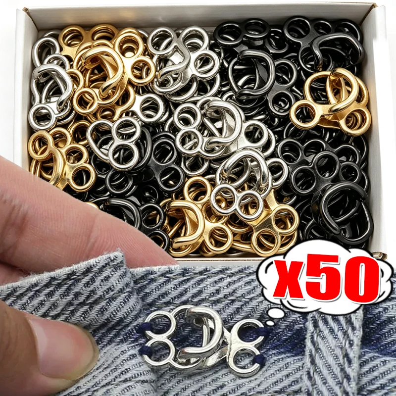 Waistband Tightening Waist-shrinking Gadget Jeans Adjustable Hook Fasteners Invisible Size Waist Circumference Tie Fasteners