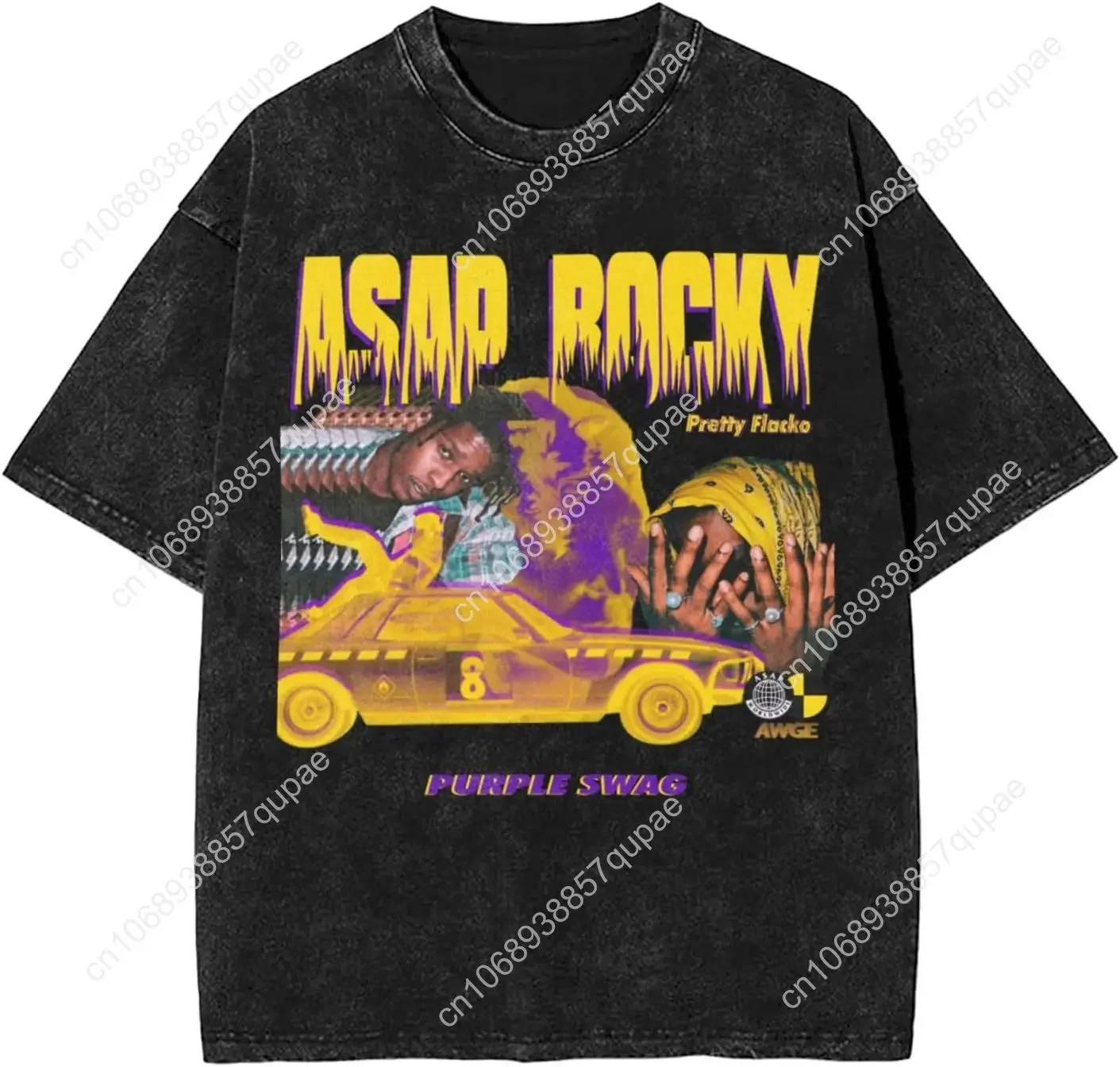 Vintage Shirt Mans Womans Washed Oversized Top Graphic Short Sleeve Cotton Round Neck T-Shirt Stylish Retro Unisex Tee